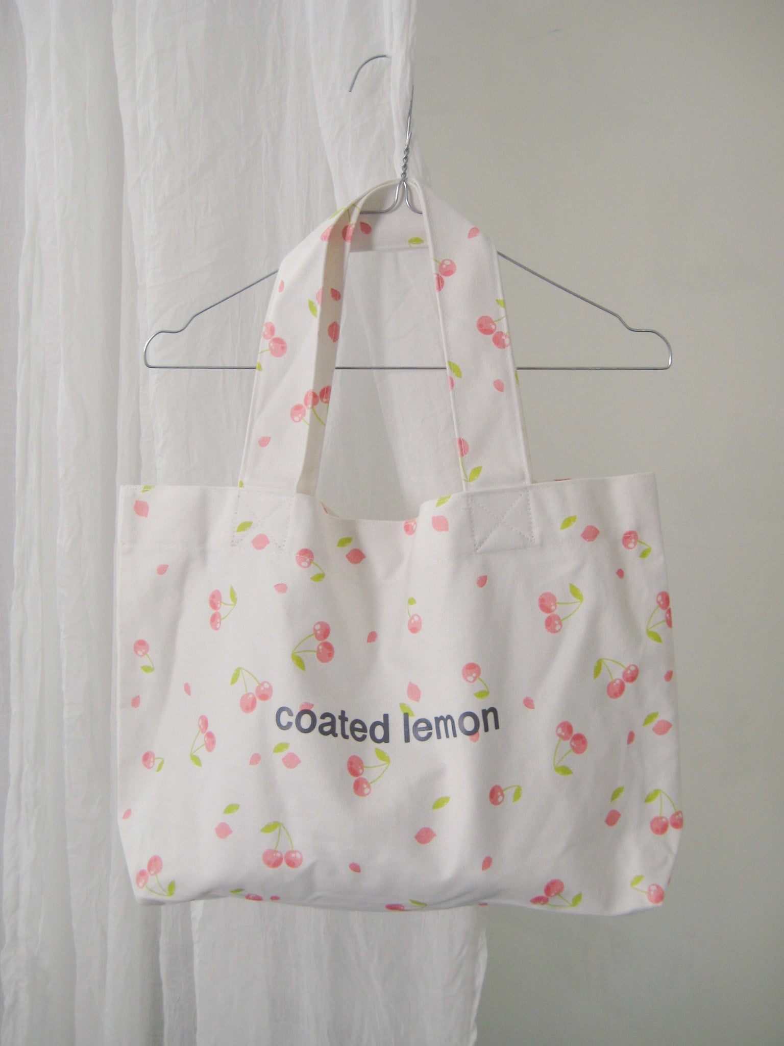 Cherry Tote Bag Hvit