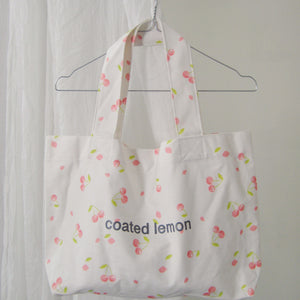 Cherry Tote Bag Hvit