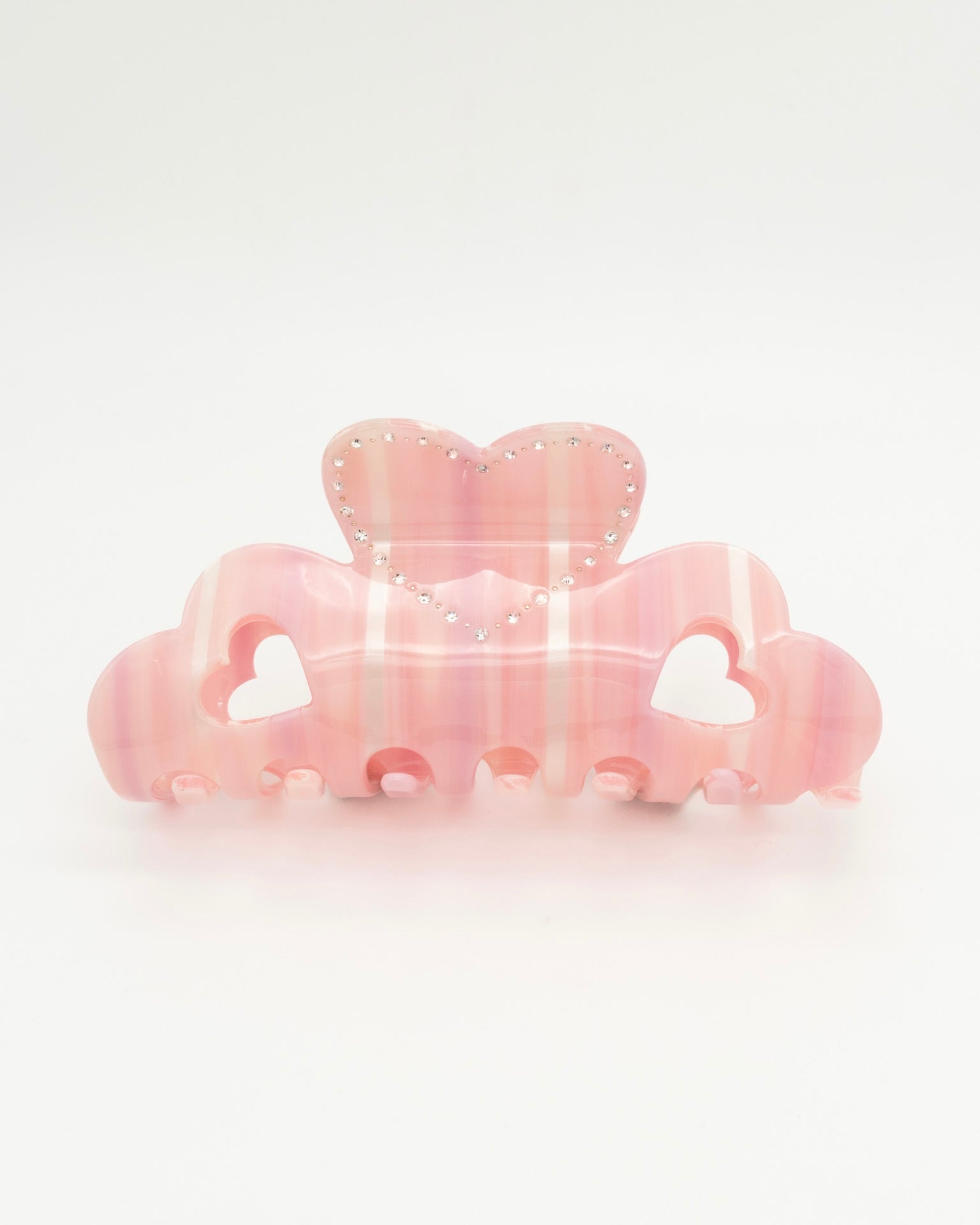 Hjerte Puff Hårklype Rosa