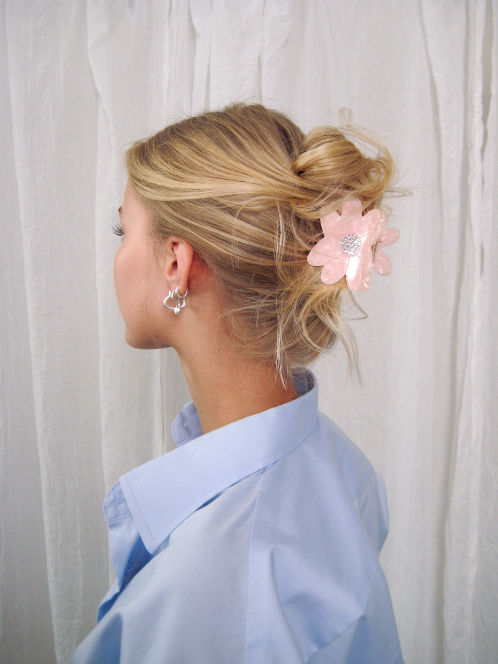 Blomst Daisy Hårklype Rosa