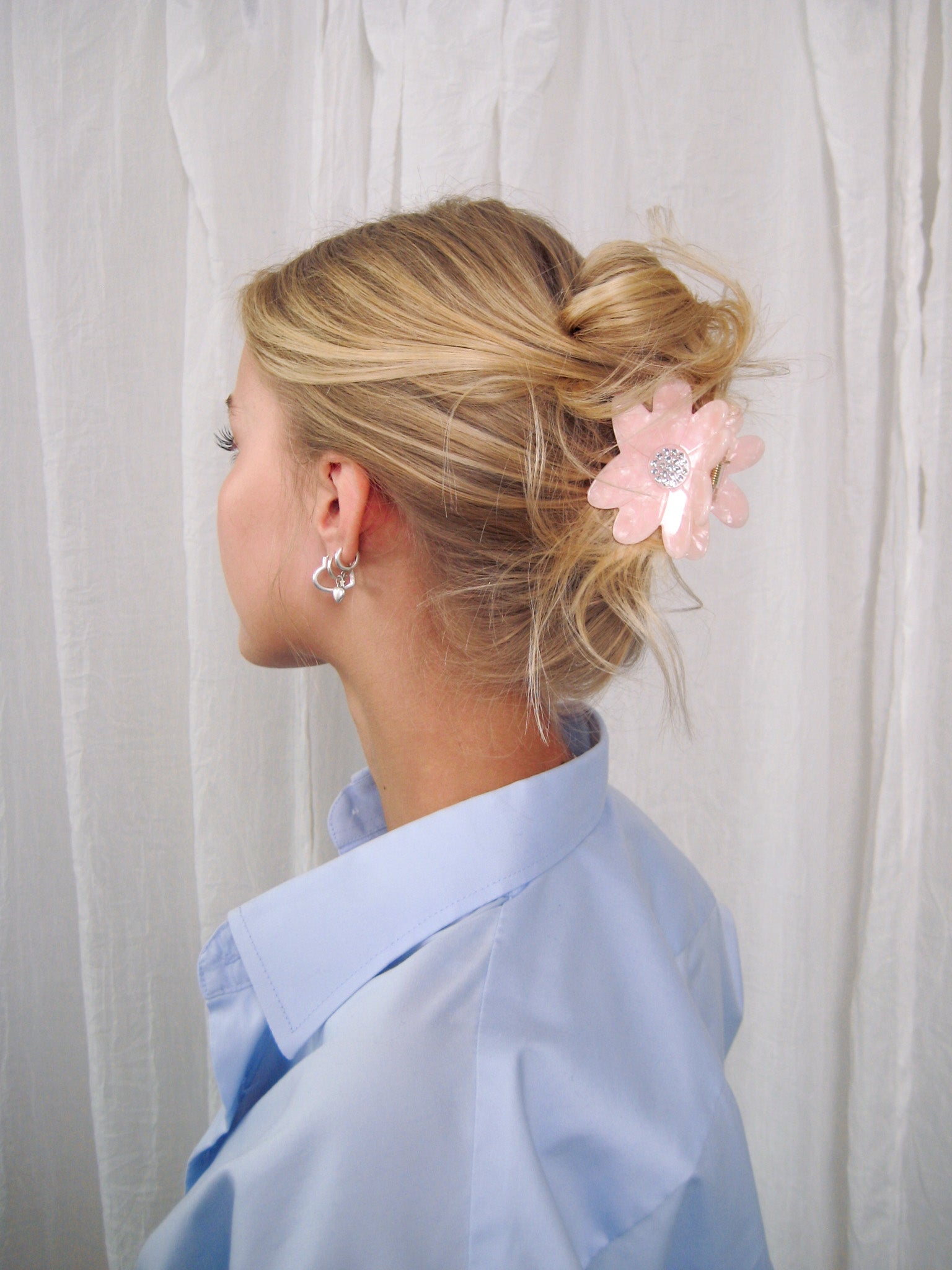 Blomst Daisy Hårklype Rosa