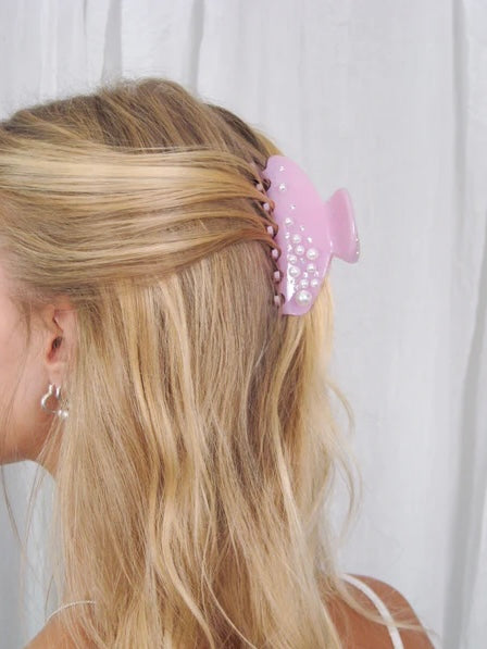 Perle Lucky Hårklype Rosa