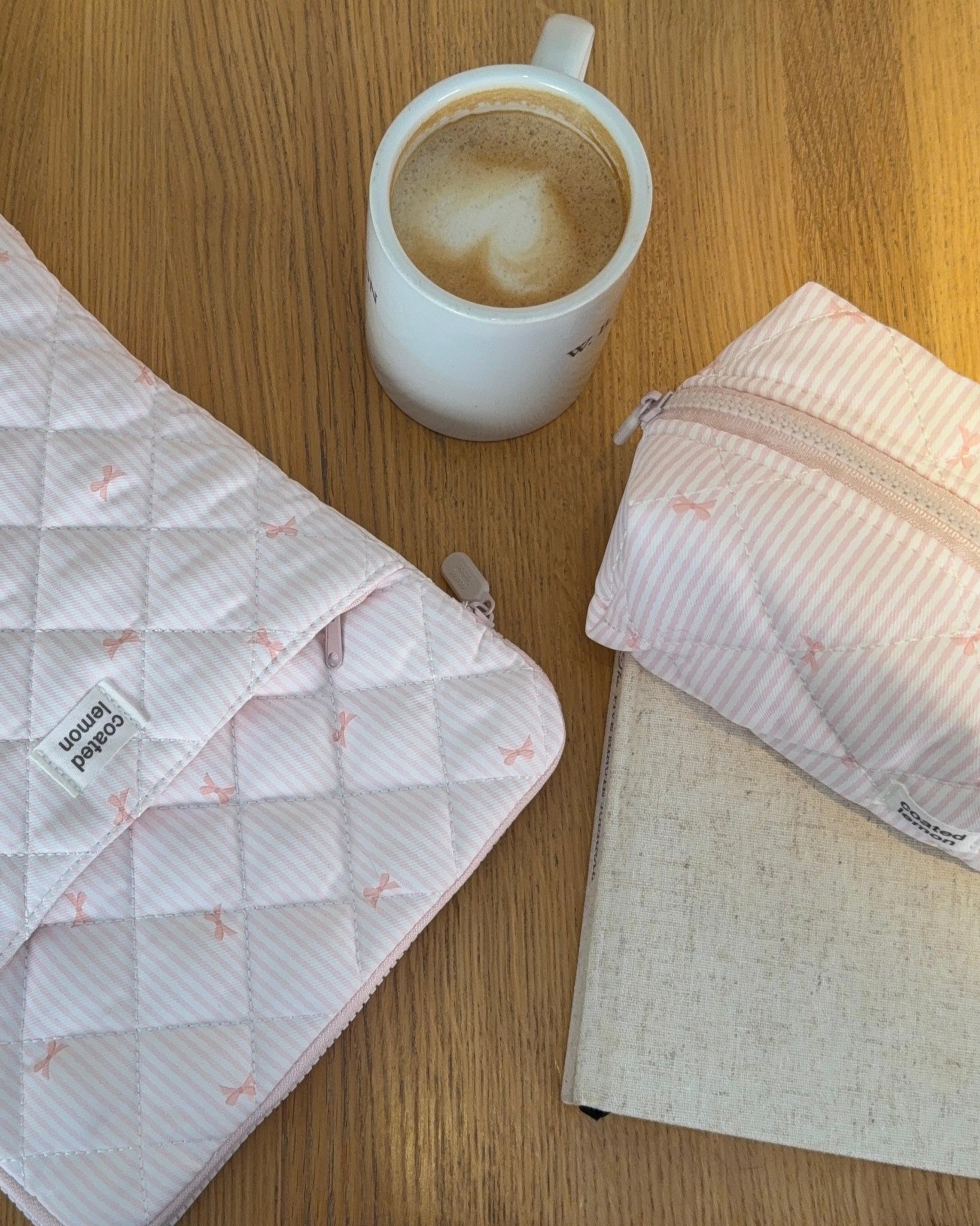 Rosa Stripete iPad Mappe