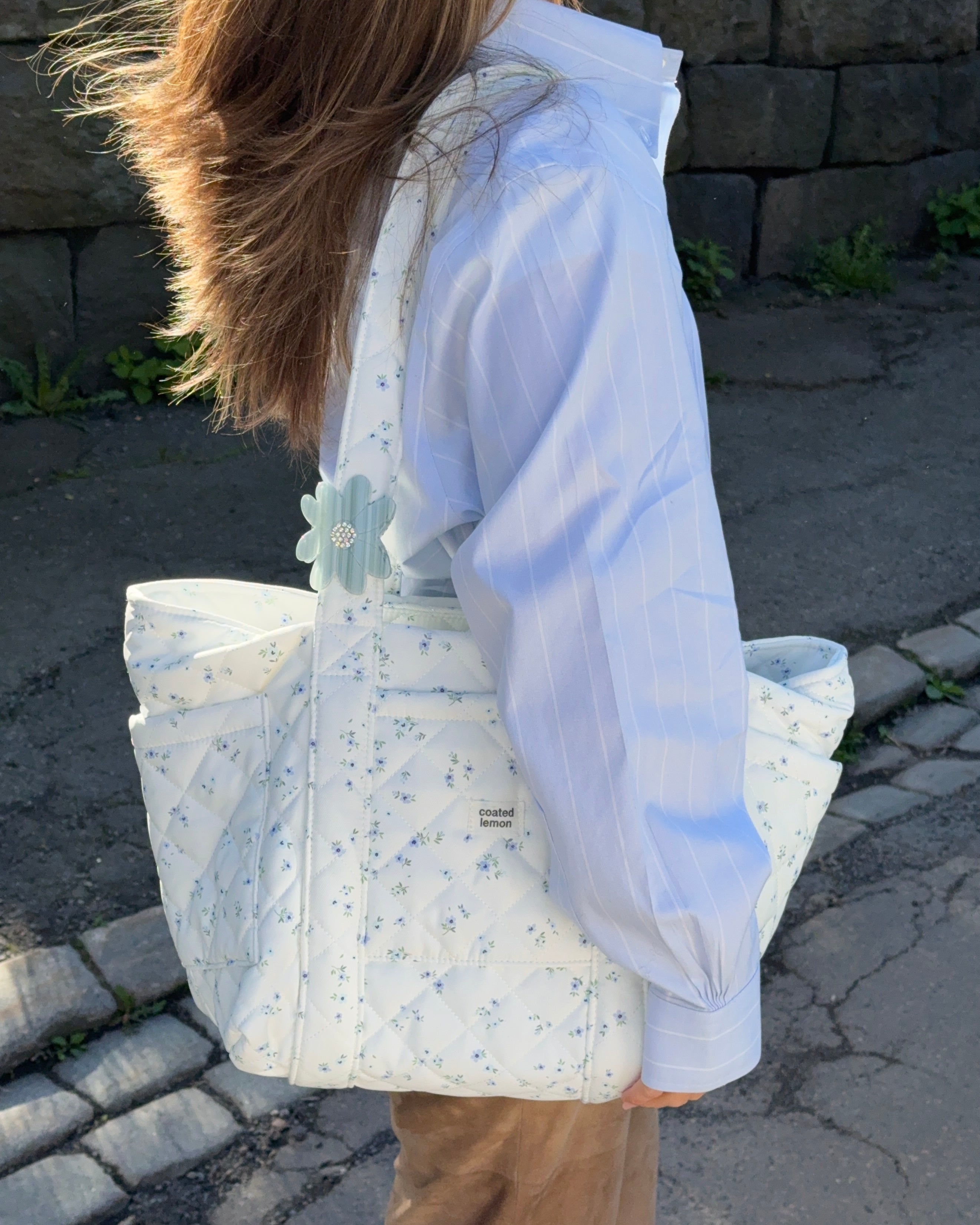 Blomst Daisy Hårklype Blå
