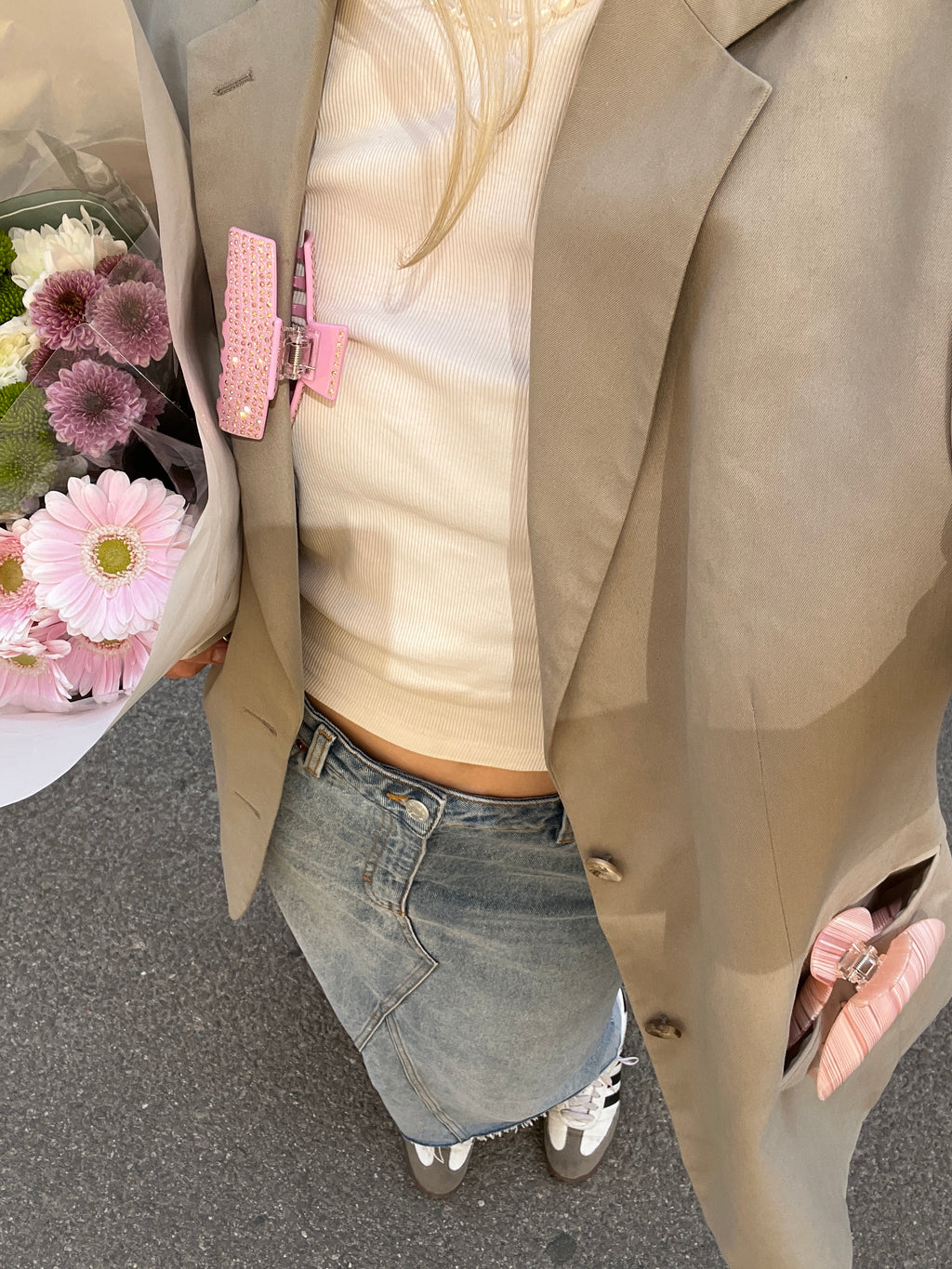 Bubblegum Glam Hårklype Rosa