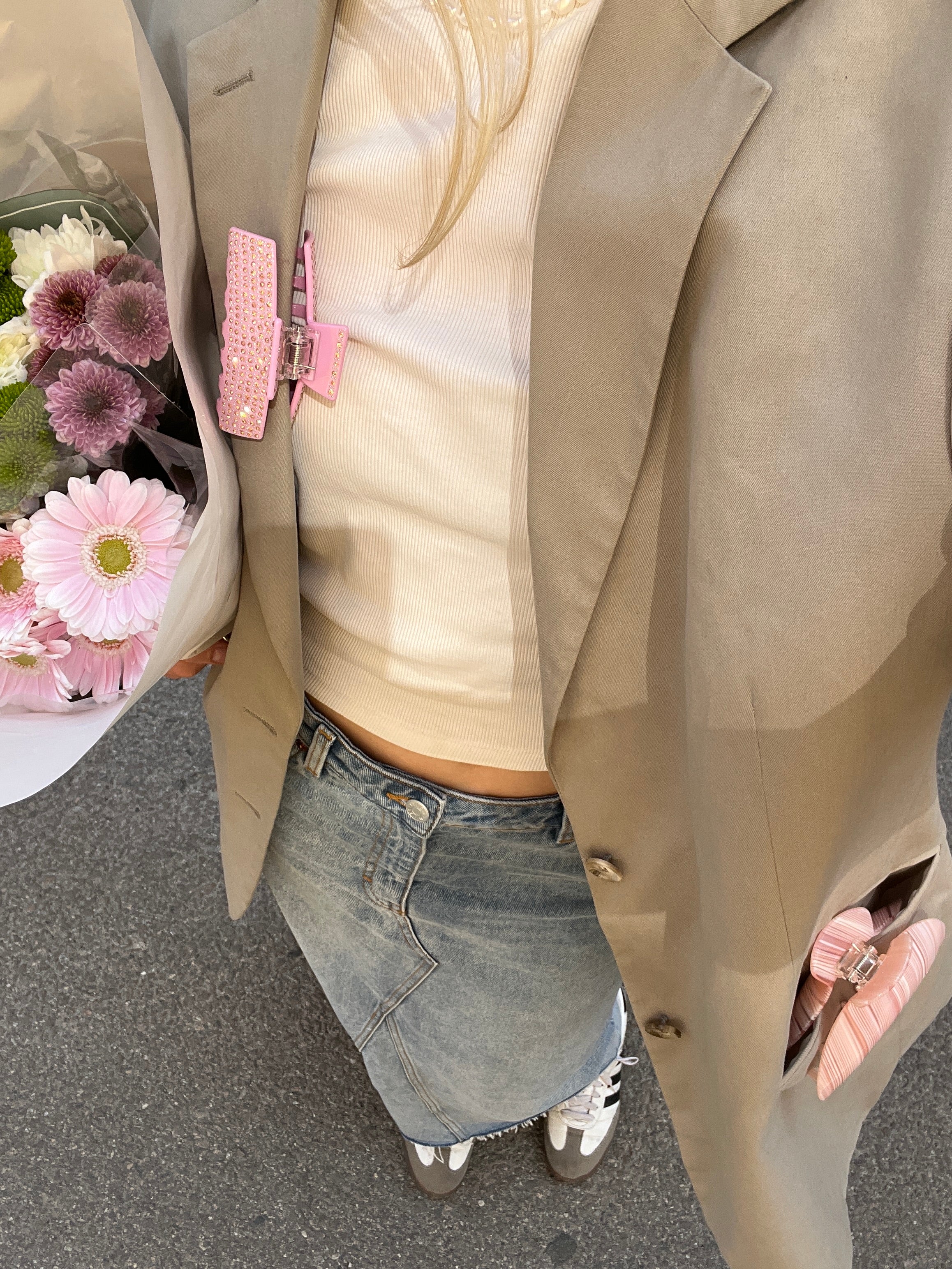 Bubblegum Glam Hårklype Rosa