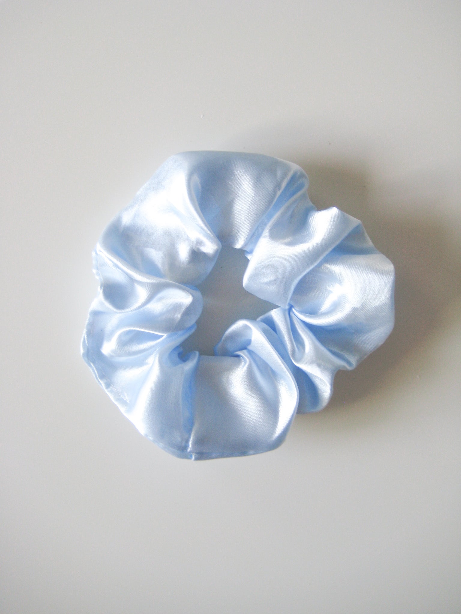 Satin Scrunchie Blå